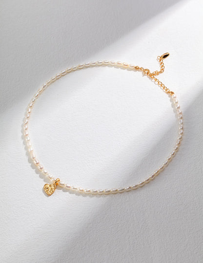 The Heart Pearl Necklace