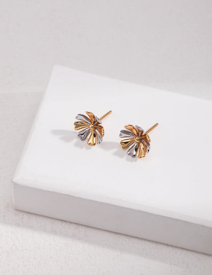 The Fleuriste Two-Tone Floral Pearl Jacket Earrings | S925 Sterling Silver
