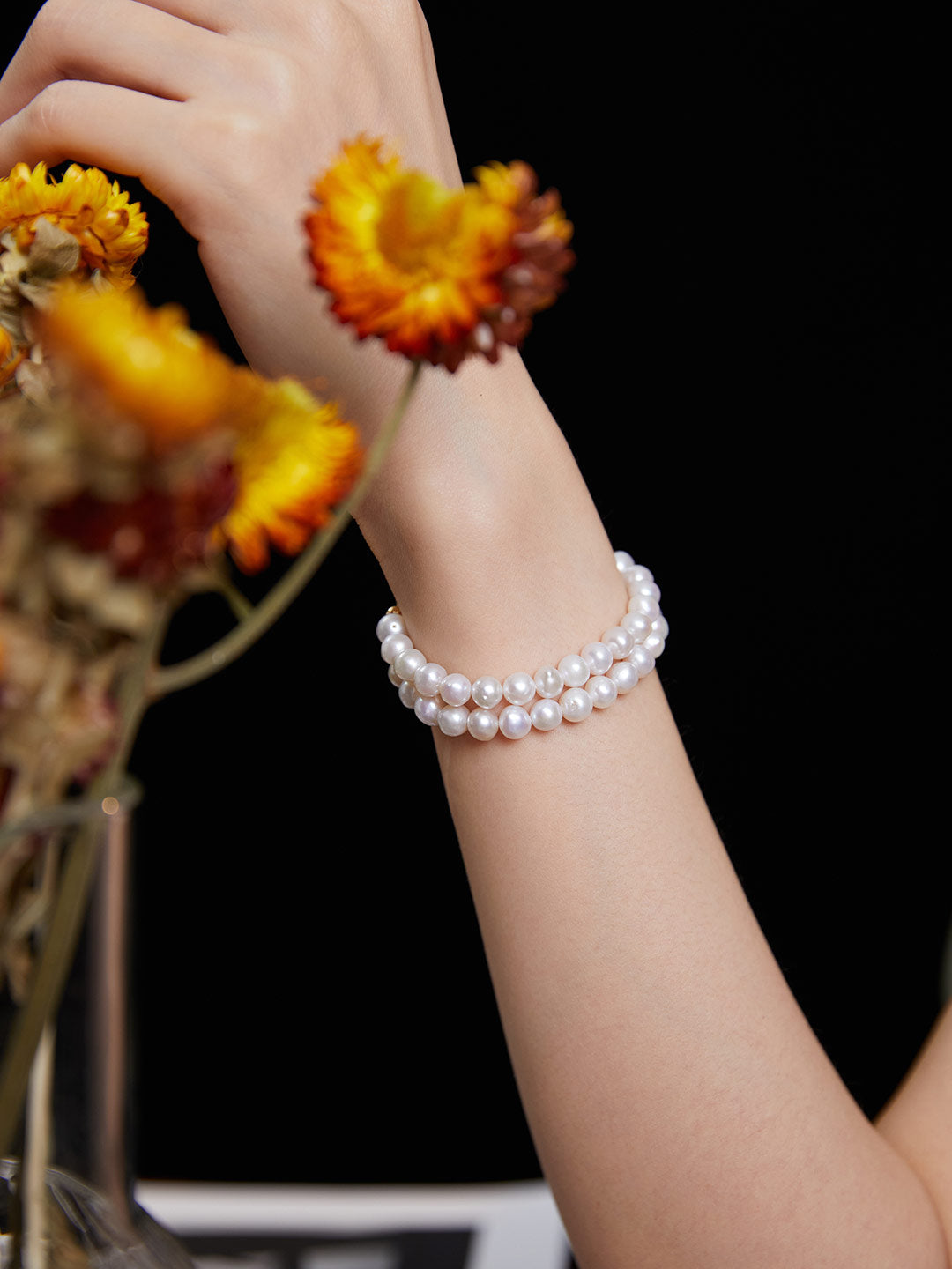 Double Strand Pearl Bracelet