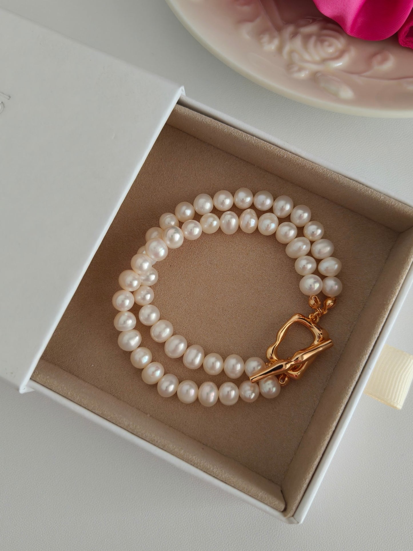 Double Strand Pearl Bracelet